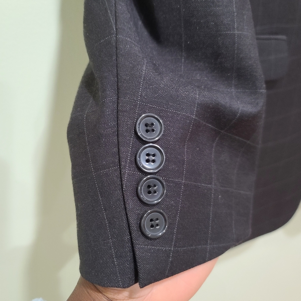 Stacy Adams Gold 2-Piece Men’s Suit With SA Engraved Gold Lapel Pin Size 46R/40R - Picture 4 of 15